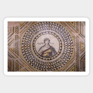 Roman mosaic in Antakya, Turkey Sticker